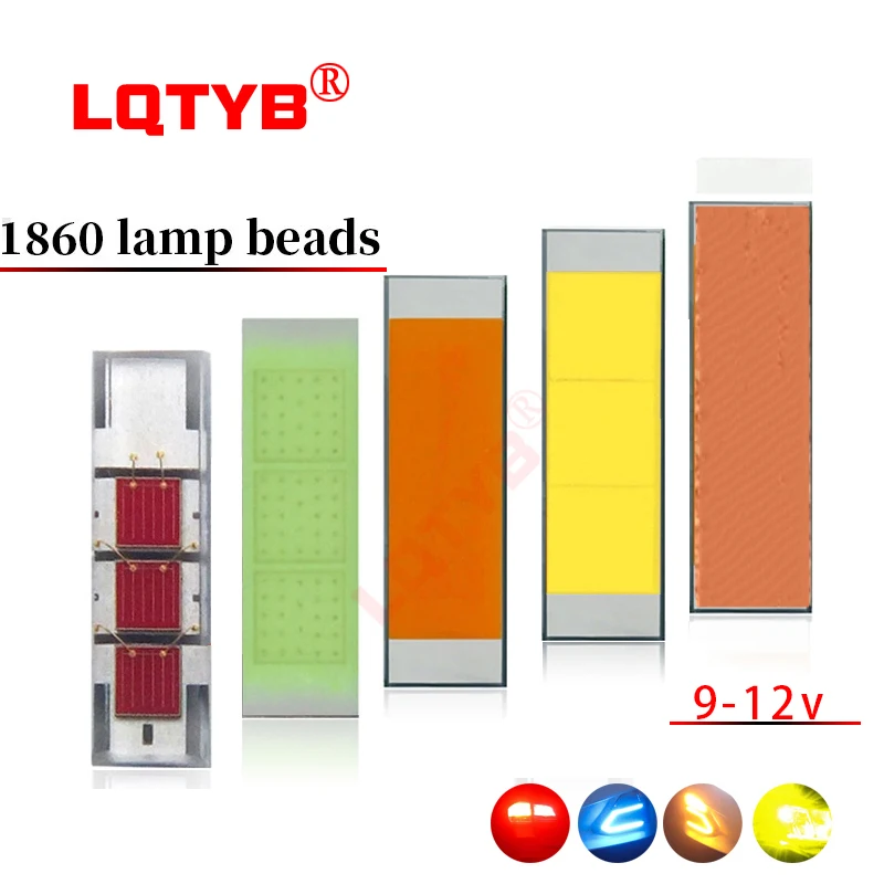 

High-power 1800lm high-brightness CSP1860LED15w car headlight ceramic patch lamp beads red/blue/golden light