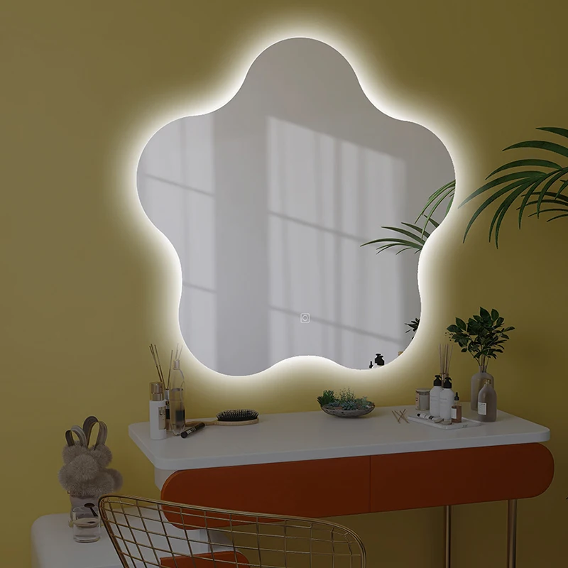

Vintage Large Wall Mirror Full Length Aesthetic Floor Design Wall Mirror Appearance Miroir Chambre Apartment Decoration HY50WM