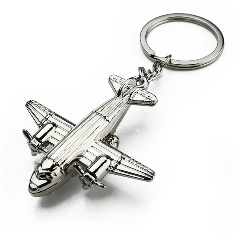 

Car Key Chain Business Small Gifts Creative Aviation Aircraft Keychain Car Metal Key Ring Male And Female
