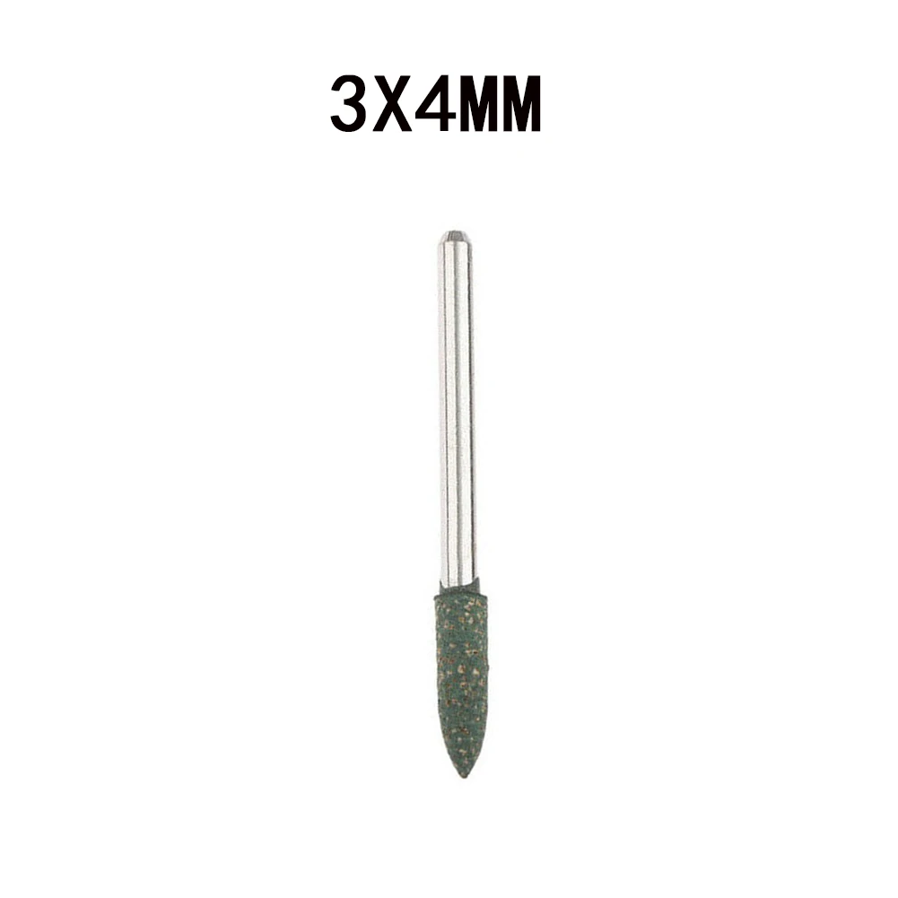 

10pcs 4-12mm Conical Rubber Polishing Point Bit 3mm Shank Rotary Tools For Jade Jewelry Carving Polishing Electric Grinder Parts