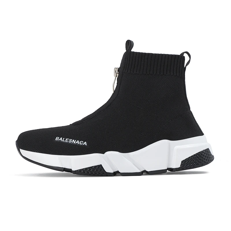 

Мужские дышащие кроссовки, повседневная обувь для пар, теплые Полуботинки, ленивые, черные