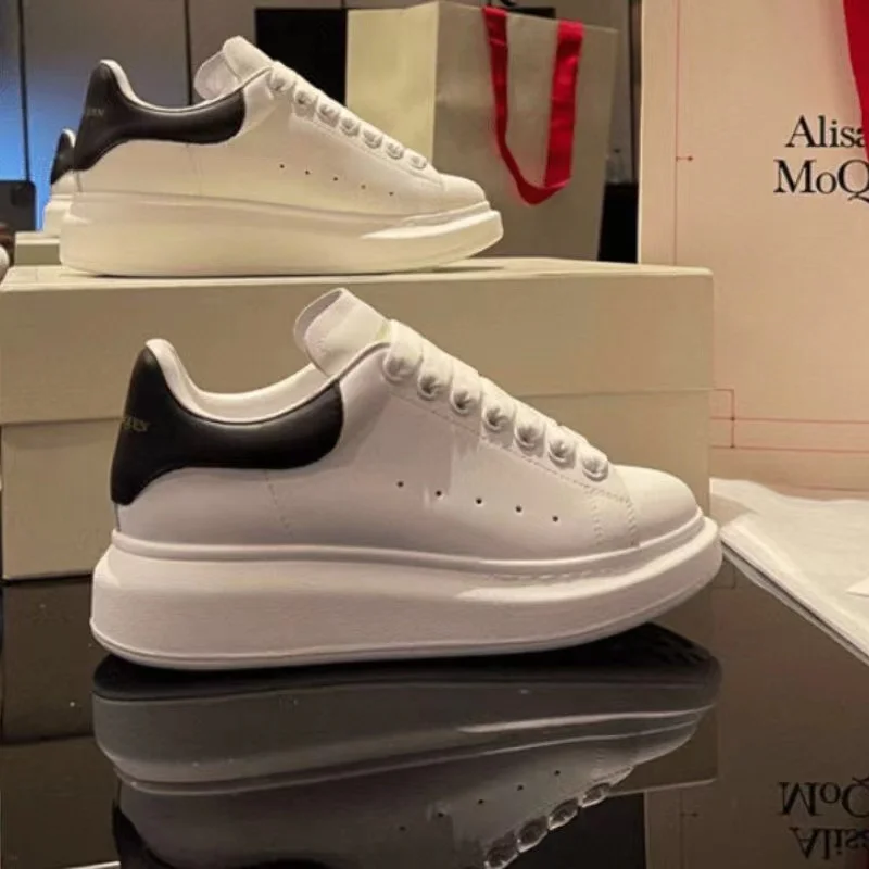 

Кроссовки унисекс из натуральной кожи, спортивная обувь на платформе, Вулканизированная подошва, роскошные брендовые, осень