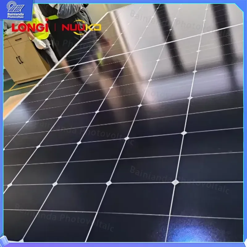Фото Солнечная панель N-типа 640W 650W, двусторонняя, с эффективностью 24.1%, монокристаллический фотоэлектрический модуль из одинарного стекла для Himo X9 X10 LR7 72HVH №4