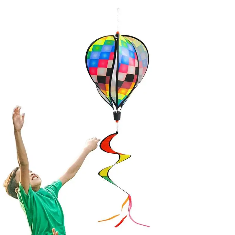 

Hot Air Balloon Wind Spinners Windmill Spinner Garden Lawn Yard Ornament Garden Windmill Spinner Outdoor Party Favor Supplies