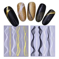 5pcs diy 3d nail sticker strips nail art decoration manicures tool set for professional nail salons embossed stickers elegrant