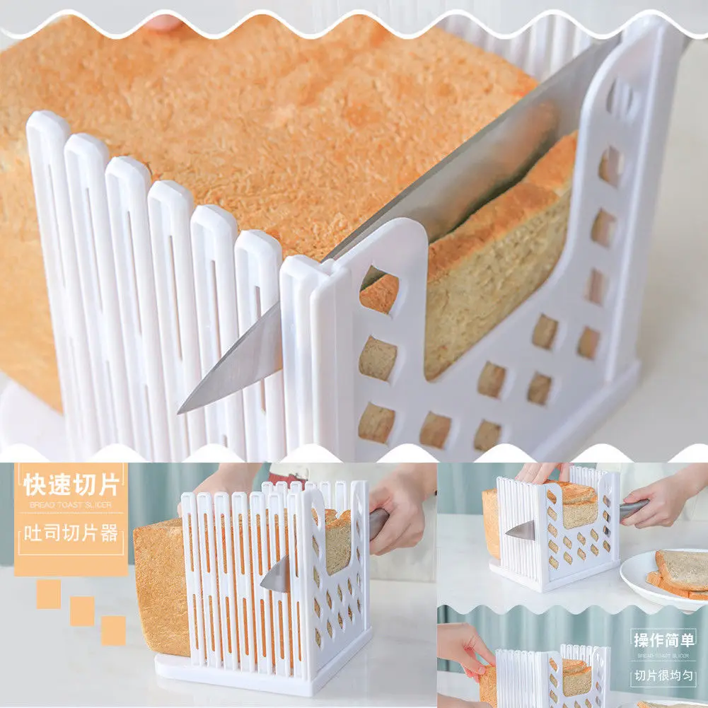 

Plastic Adjustable Bread Slicer Toast Loaf Sandwich Cutter Mold Kitchen Gadget Bakery Accessories Kitchen Accessories