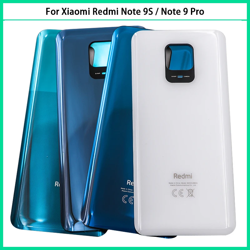 Новинка для Xiaomi Redmi Note 9S / 9 Pro 64MP Задняя крышка батареи Note9S задняя дверь 3D