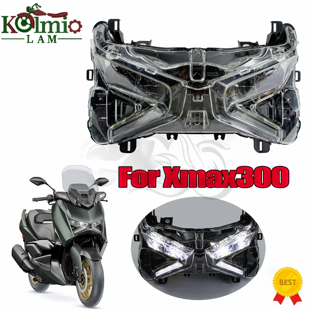 Kolmio-Lam подходит для 2023-2024 YAMAHA XMAX300 XMAX 300 светодиодная фара мотоцикла в сборе X-MAX