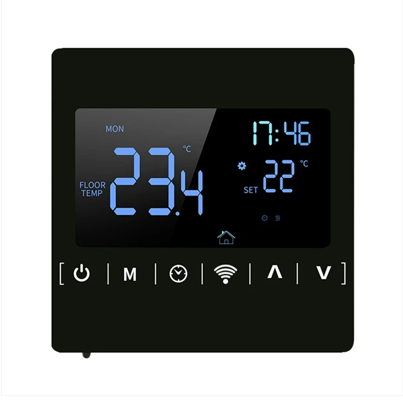 

Wifi Smart Thermostat,1823 16A Electric Heating Temperature Remote Controller LCD Touch Screen Heating Thermostat