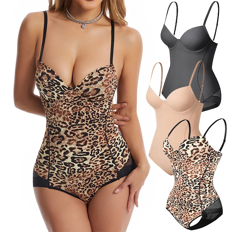 

Women's Shapewear Body Shaper with Built-in Underwire Bra Slim Tummy Control Waist Trainer Bodysuits