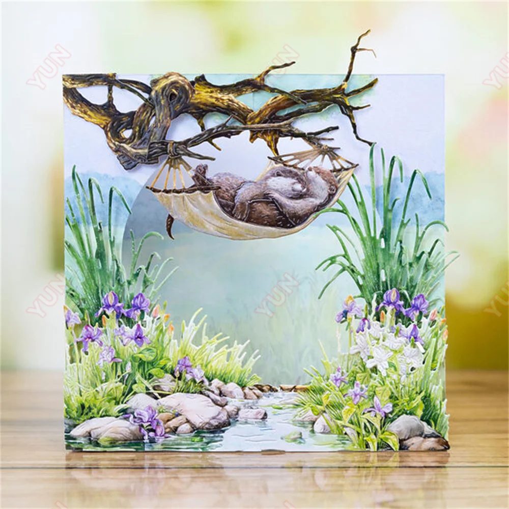 Металлические Вырубные штампы со стрекозой очаровательные король натуральный