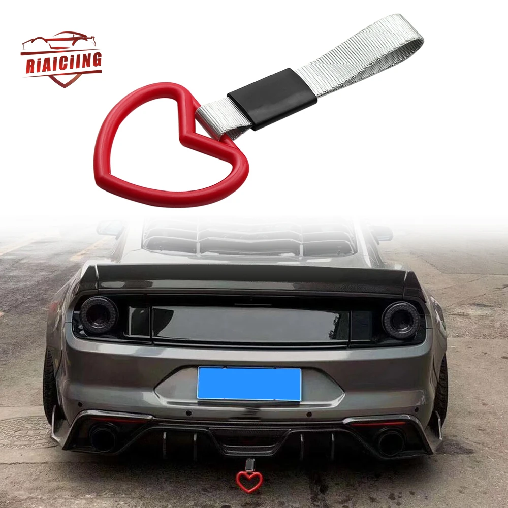 

Car Interior Pull Ring Subway Train Bus Heart Shape Handle Strap Charm Drift JDM TSURIKAWA RING Car Rear Bumper Warning Loop