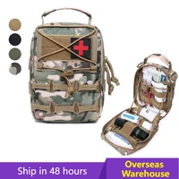 tactical molle first aid kit bag for hiking travel home emergency treatment case survival tools military edc tool pack pouch