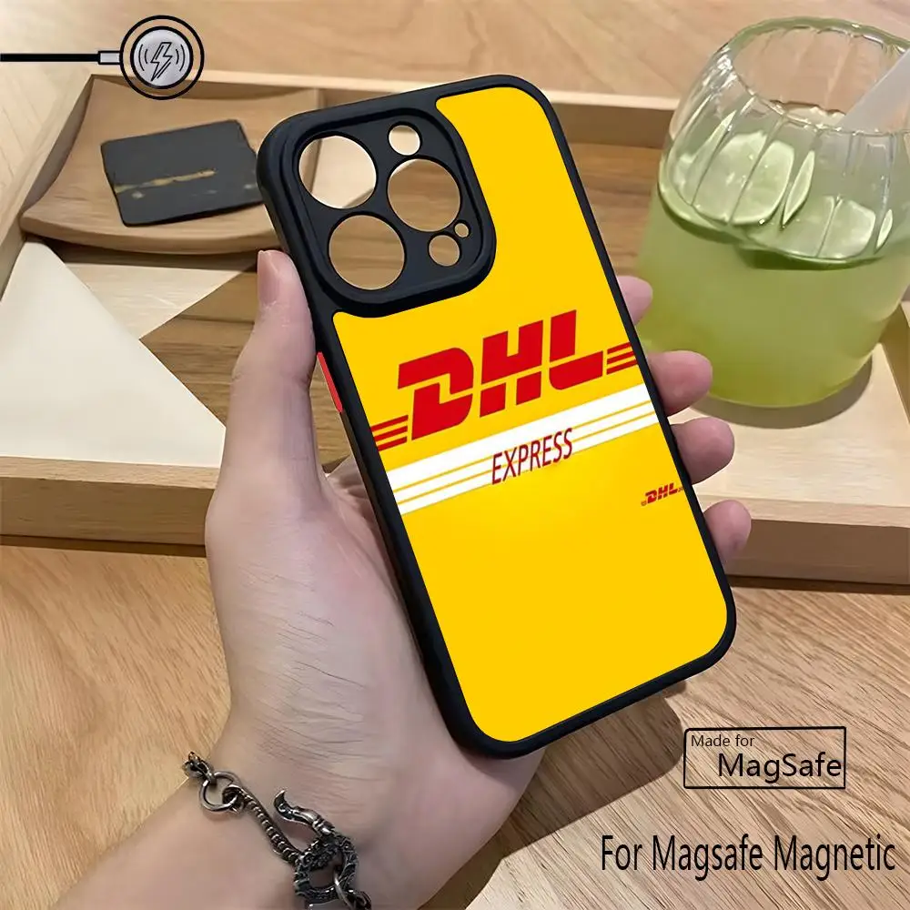 Фото Чехол для телефона DHL Express для Iphone 16 Pro Max 15 Pro 14 Plus 12 13 XR X XS Max, матовый магнитный чехол с беспроводной зарядкой №4