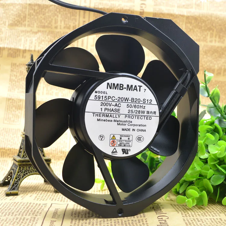 Фото НОВЫЙ ОРИГИНАЛЬНЫЙ 5915PC-20W-B20-S12 200 В 17238 172*38 мм ОХЛАЖДАЮЩИЙ ВЕНТИЛЯТОР №3