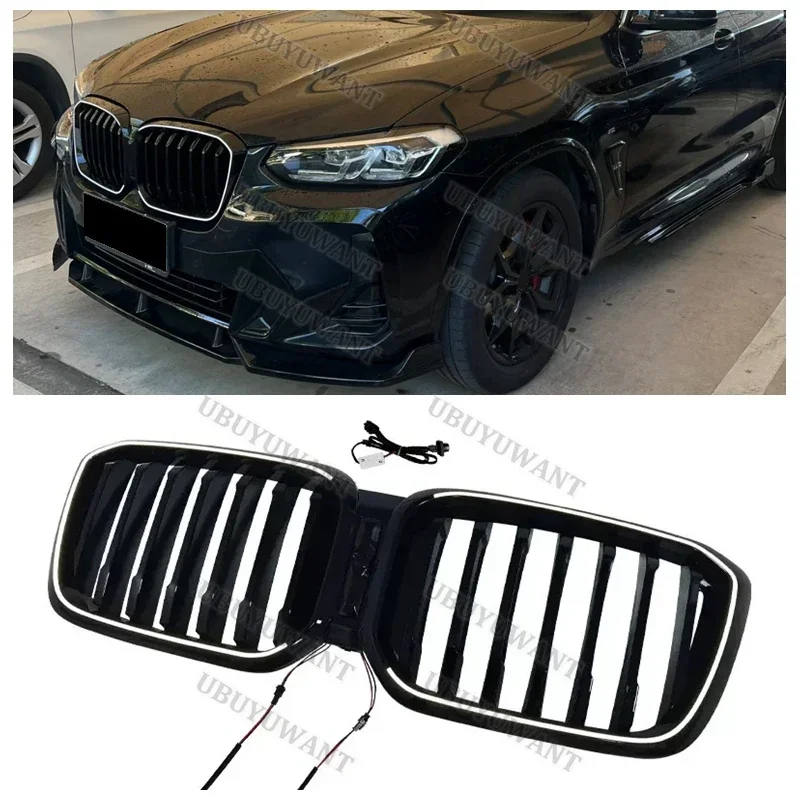 Для BMW X3X4 G01 G02 G08 M40i 20i 30i 22-24: Передняя решетка бампера, замена решеток из ABS-пластика, решетка с LED-подсветкой (art.: 3920d9be76cd6) - 3920d9be76cd6
