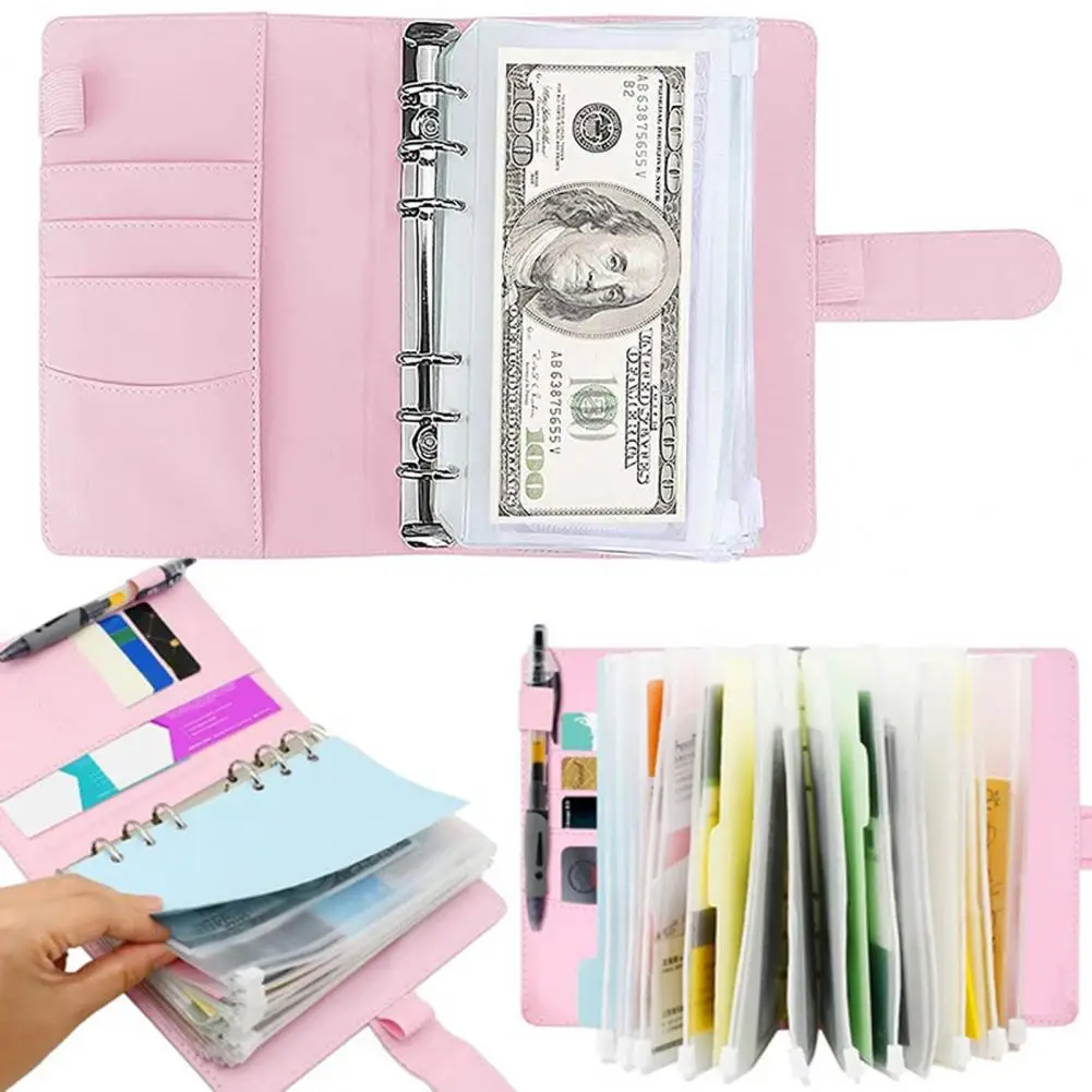 

1 Set Notebook Practical Exquisite Soft Receipt Coupon Cash Envelope Binder for Budgeting Budgets Binder Budgets Planner