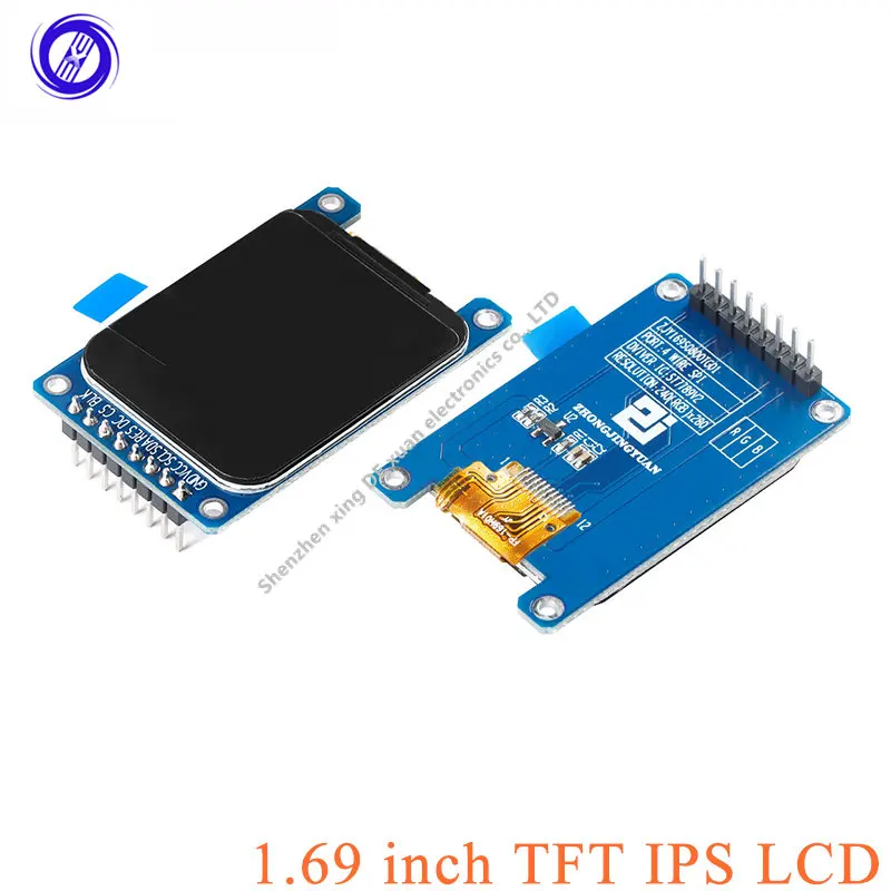 

1,69 TFT LCD IPS цветной дисплей, модуль экрана 1,69 "ST7789 240*280, модуль экрана IPS 1,69 TFT LCD