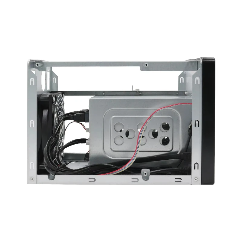 Фото Корпус NAS-4 на 4 отсека, серверный корпус Mini ITX, задняя плата SATA 6 Гбит/с, съемные лотки для 3,5-дюймовых HDD, поддержка блока питания Flex 1U №2