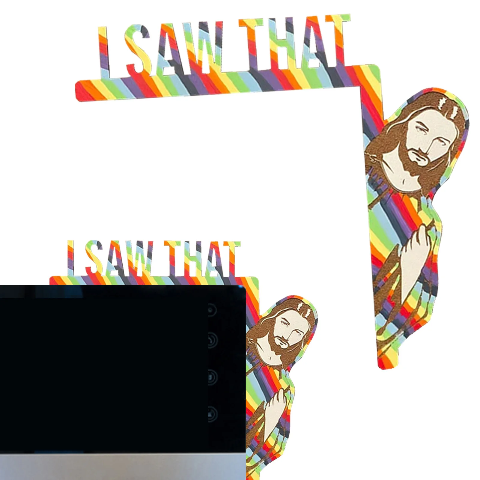 

Jesus Sign Door Sitter Funny Jesus Home Decor Funny Door Window Frame Decoration Christian Home Door Corner Ornament Wood