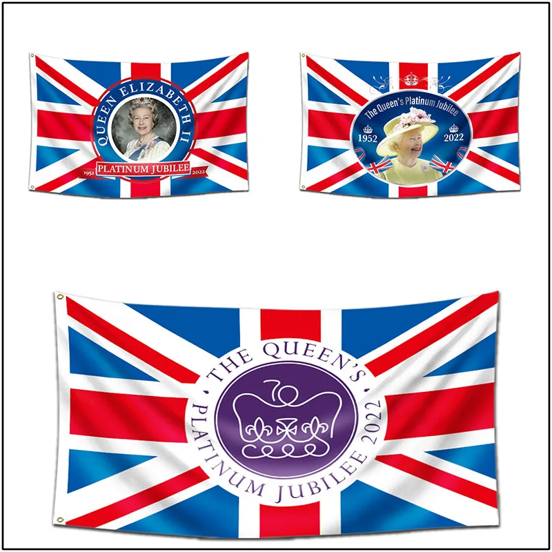 

Flag Elizabeth II The Queen's Platinum Jubilee 70th Anniversary British United Kingdom Street Party Souvenir Patriotism Embody