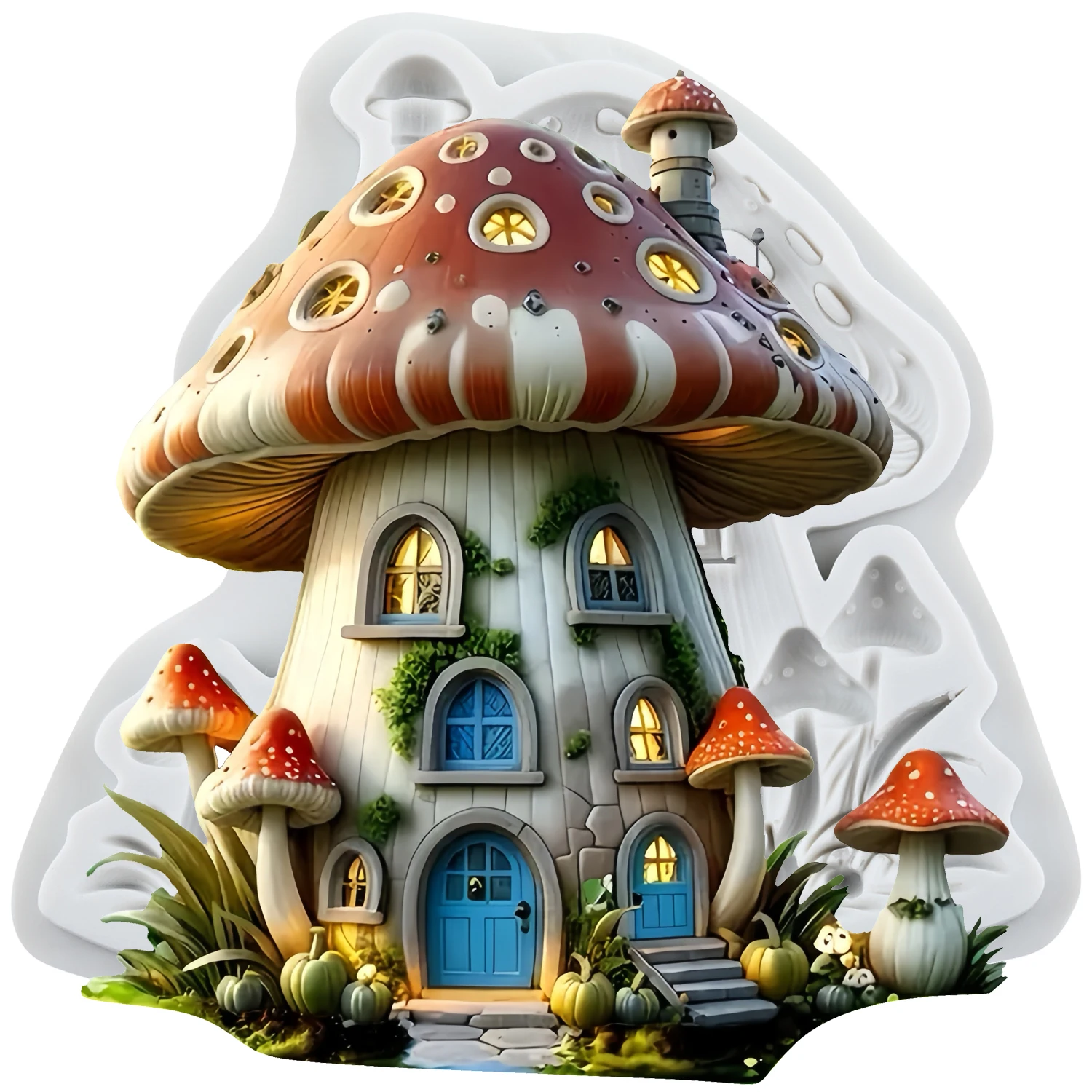 

Му Jiang силиконовые формы для торта грибной дом