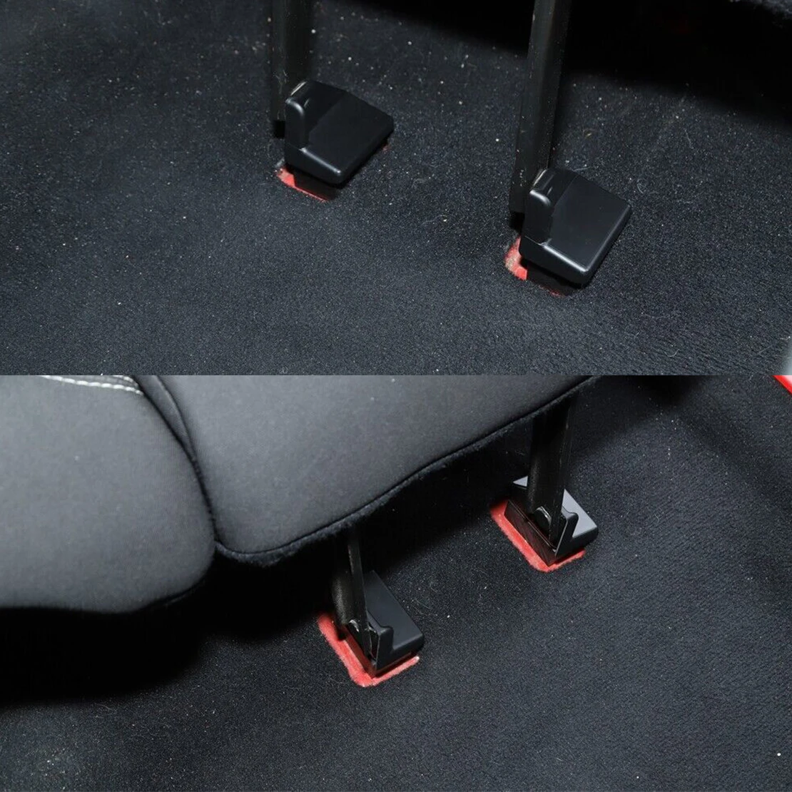 4 шт./компл. внутренняя защитная крышка для заднего сиденья черная накладка из