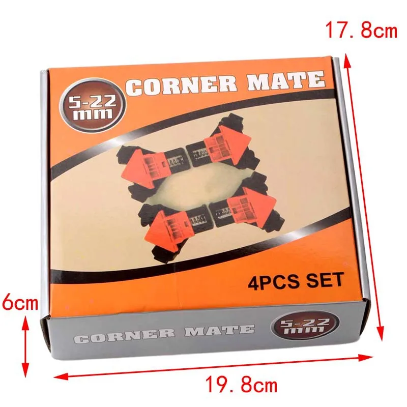 

4 набора деревообрабатывающих прямых угловых зажимов, зажим для фоторамки, зажим для рамки, держатель с прямым углом зажим для обработки дер...