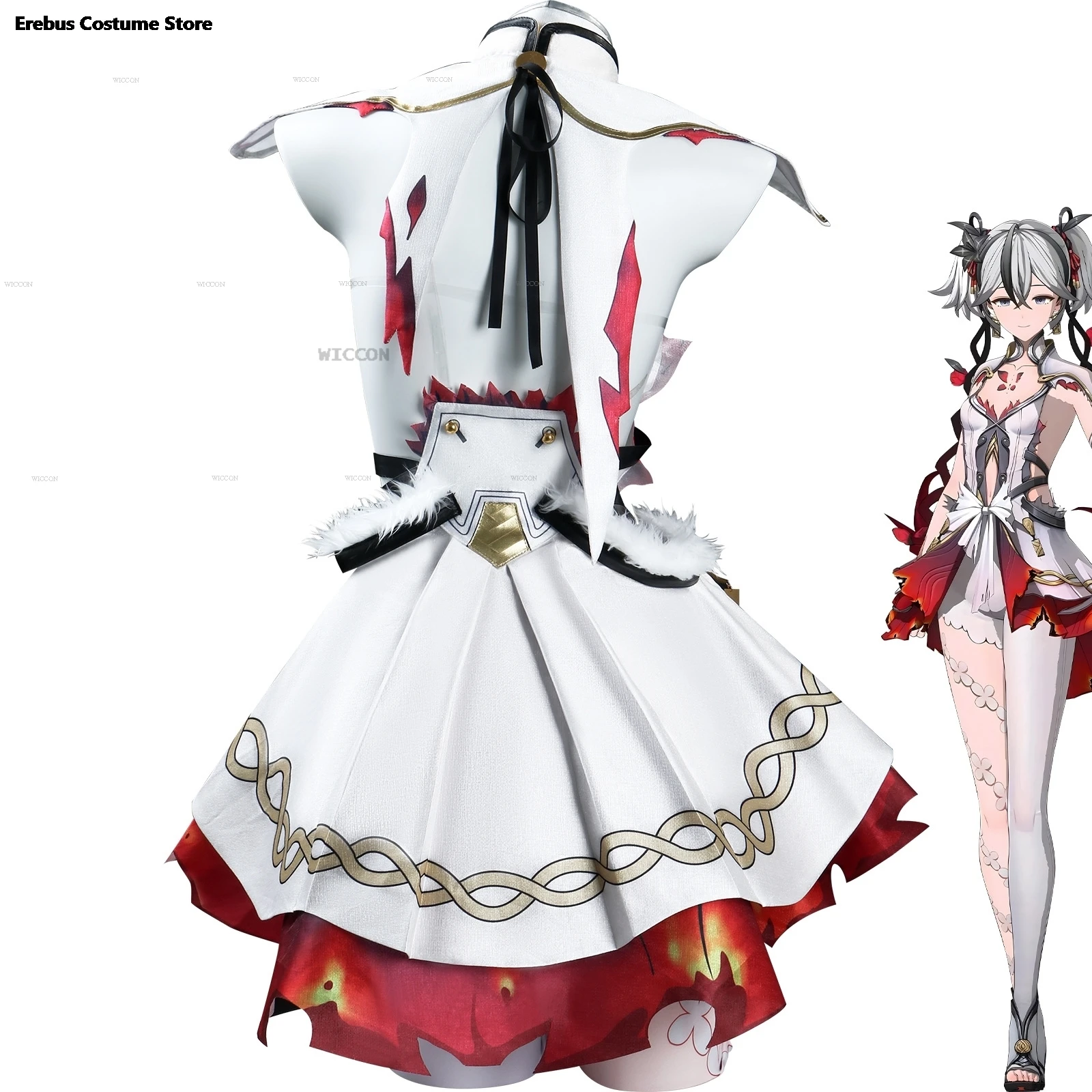 Платье для косплея Camellya костюм парик игра волны декор волос девочек хвост