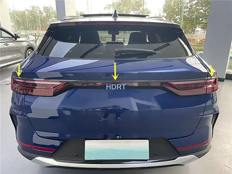 Автомобильный Стайлинг задний багажник отделка полоса задняя лампа дверь для BYD