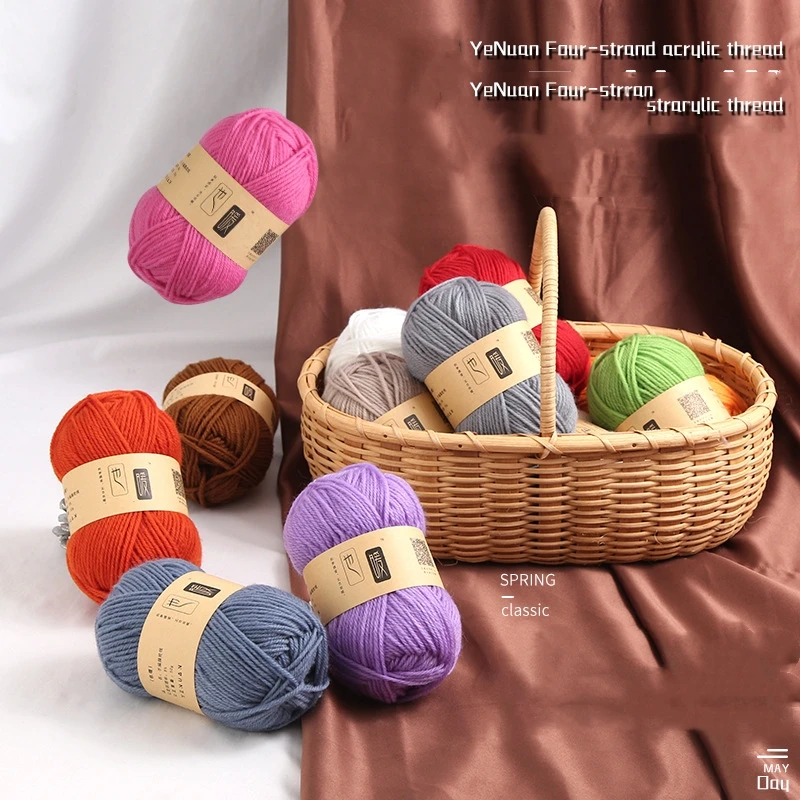 

Acrylic Wool Medium Thick Wool Handmade Diy Knitting Slippers Dolls Crochet Wool Blankets Sweaters Hats Scarves Knitting Wool