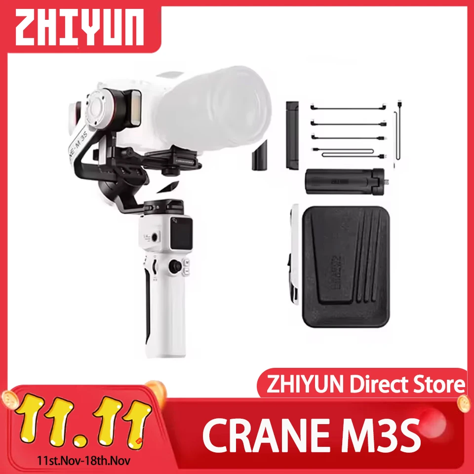 ZHIYUN CRANE M3S стабилизатор подвеса для камеры ручной быстросъемный беззеркальных
