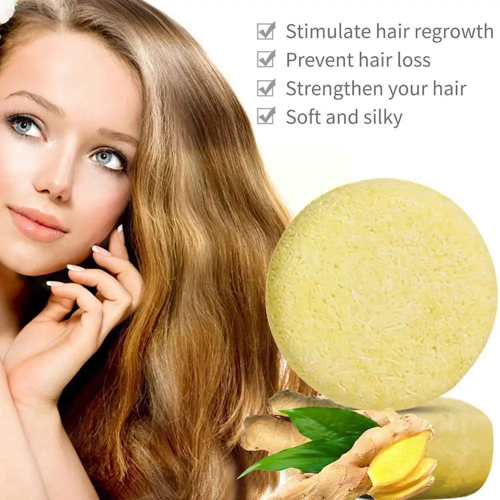 

Ginger Thickening Shampoo Soap For Growth Hair Care Anti Falling Soap Bar Smooth And Restore Dense Wash Hair Treatment J2h8