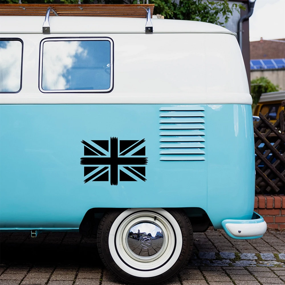 Юнион Джек потертая наклейка большая для каравана дом на колесах грузовик
