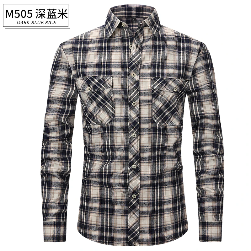 2022 New Men's Luxury Casual Dress Shirts Long Sleeve Slim Fit Business Dress Shirts Tops Large Size