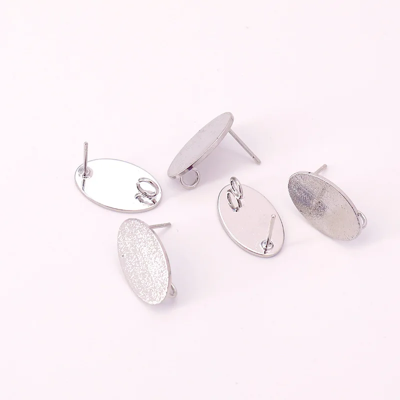 5 пар стерлингового серебра 925 пробы овальной формы геометрический дизайн серьги