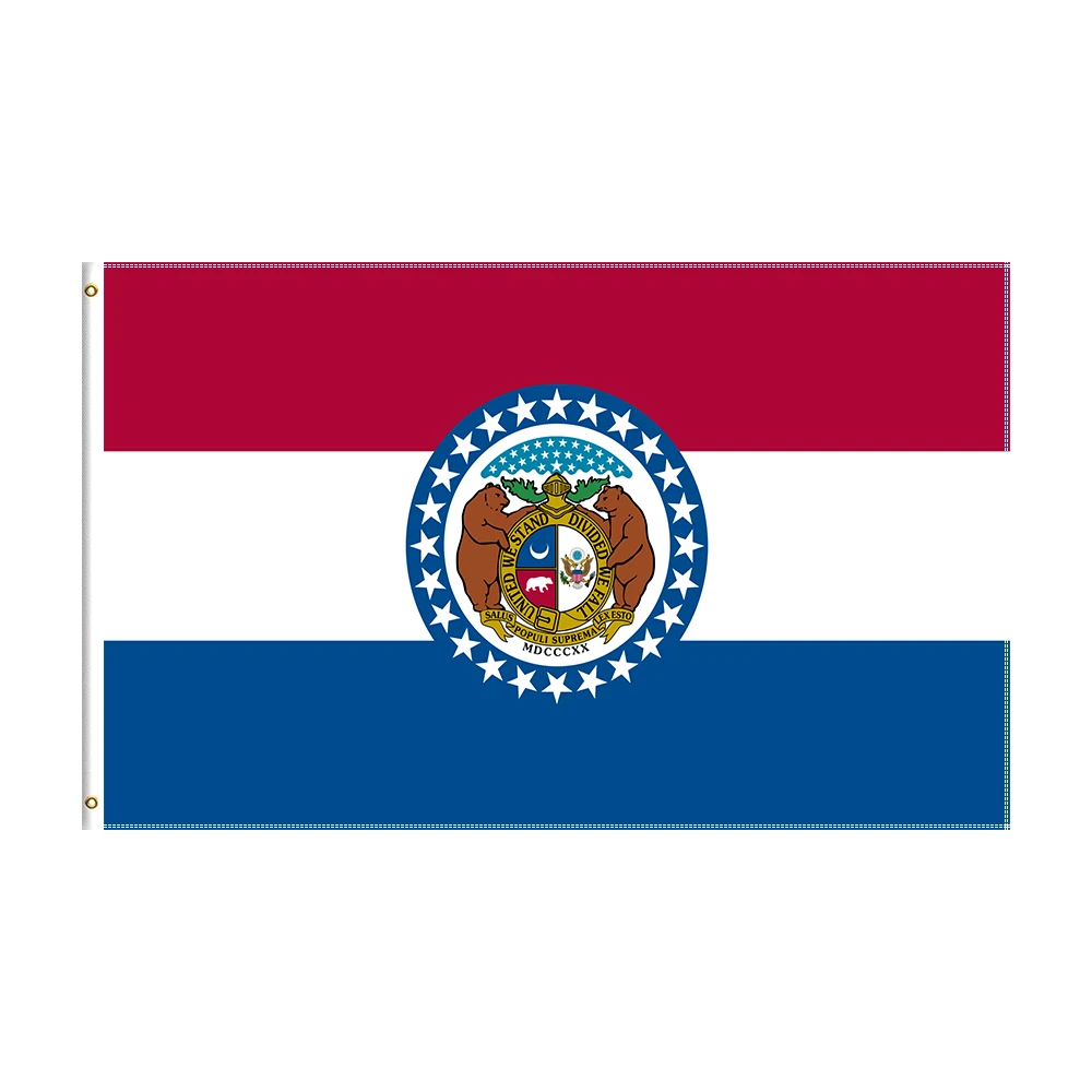 

3x5 Ft Missouri Flag Polyester Printed State Banner For Decor