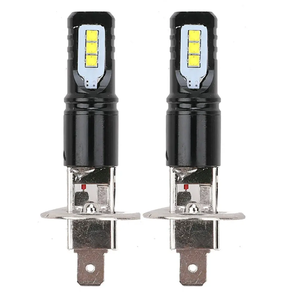 

2X H1 Car LED Headlight Fog Light Beam Bulbs Globes 6500K White 8000LM 160W