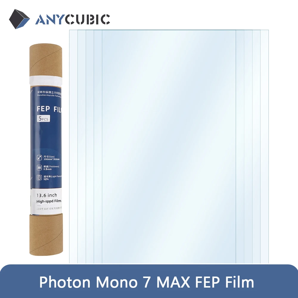 Фото ANYCUBIC Photon Mono 7 MAX FEP пленка аксессуары для 3D-принтеров быстросъемная пленка 2 шт./5 шт. №1