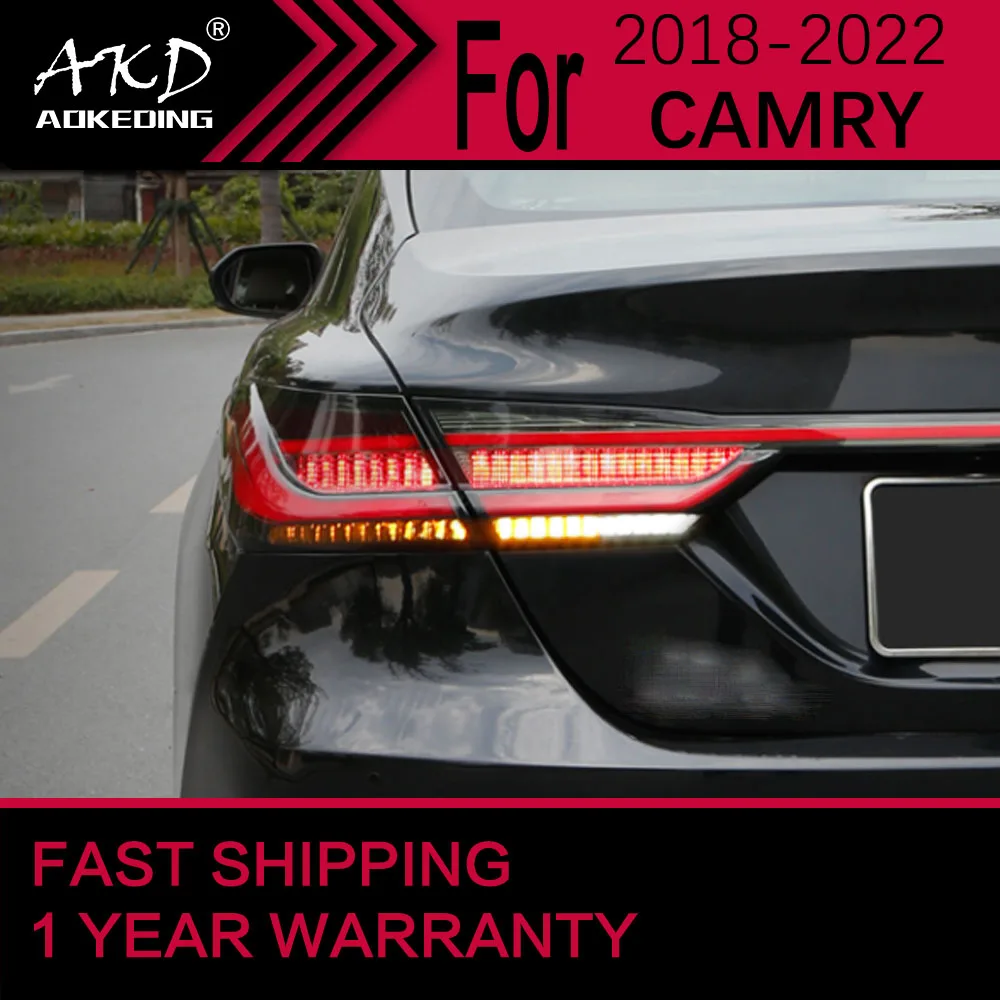 

Car Lights for Toyota Camry XSE LED Tail Light 2018-2022 Camry Rear Stop Lamp Brake Signal DRL Reverse Automotive Accessories