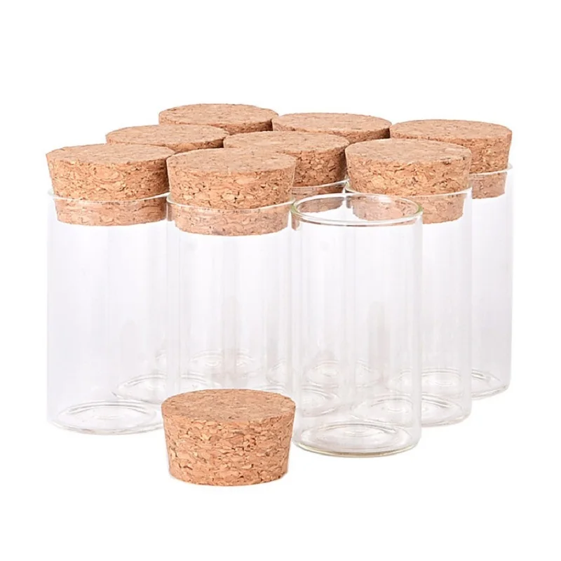 Стеклянная бутылка с деревянной крышкой диаметр 24/27 мм 30 шт.