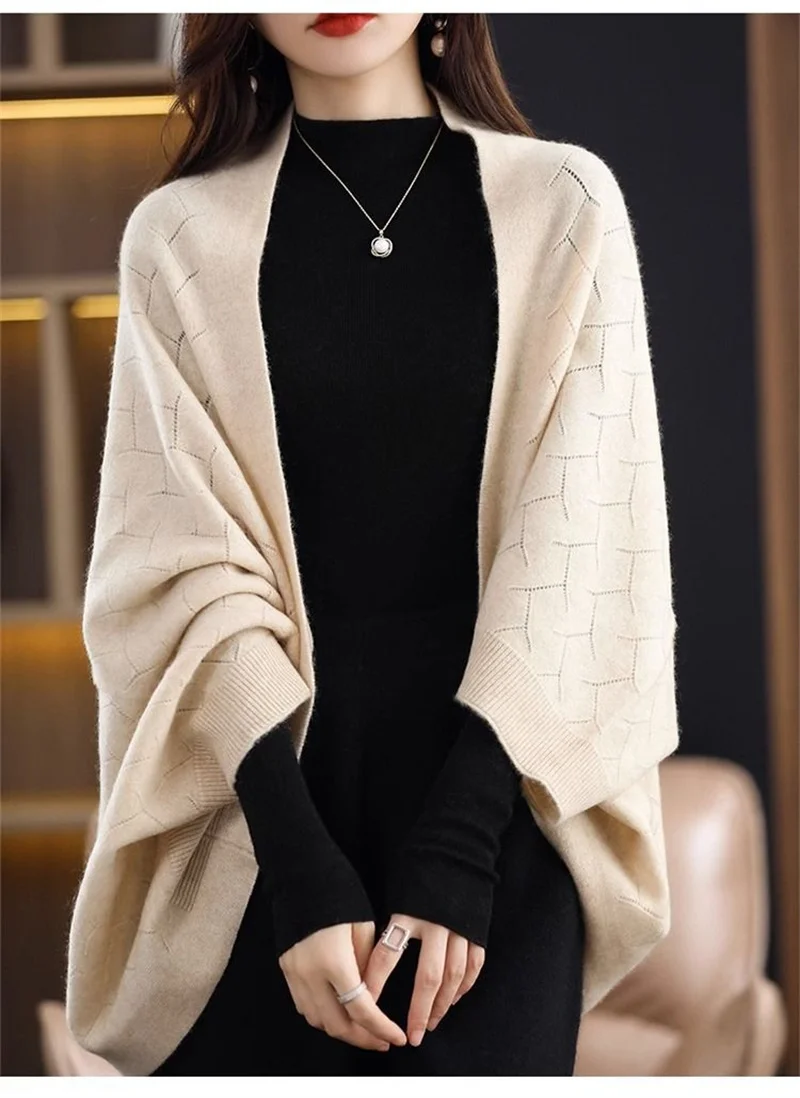 Роскошный шерстяной вязаный эксклюзивный товар зимняя новая однотонная