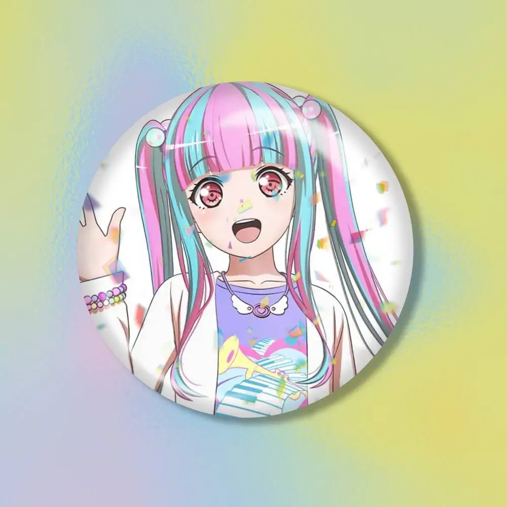 Фото Значки-броши Nyubara Reona BanG Dream Anime (25/32/44/58/75 мм) для аксессуаров и подарков, сувениры. №3