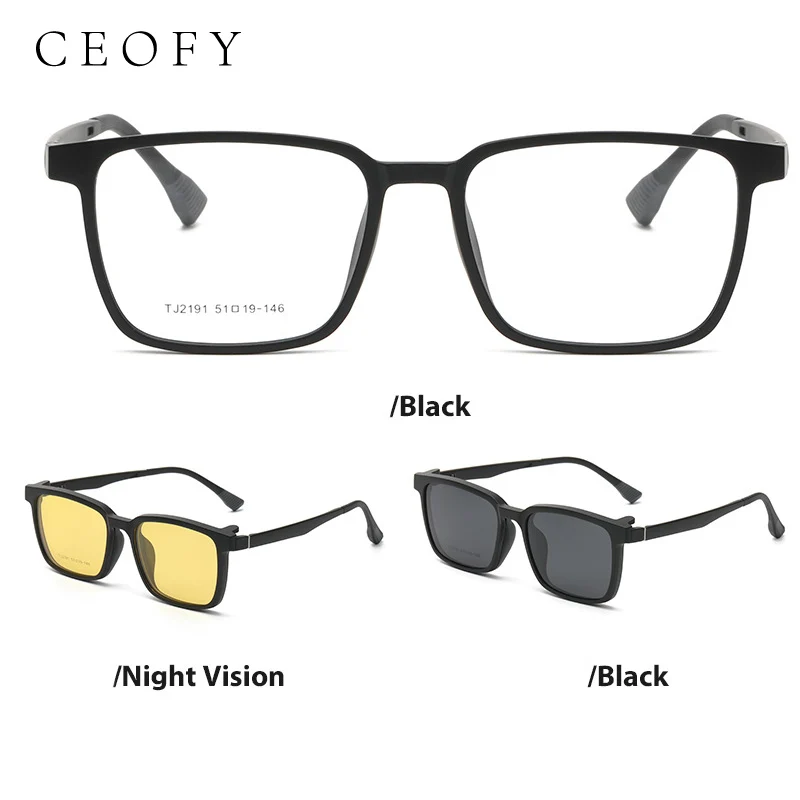 Мужская оправа для очков Ceofy модная оптическая по рецепту поляризованный