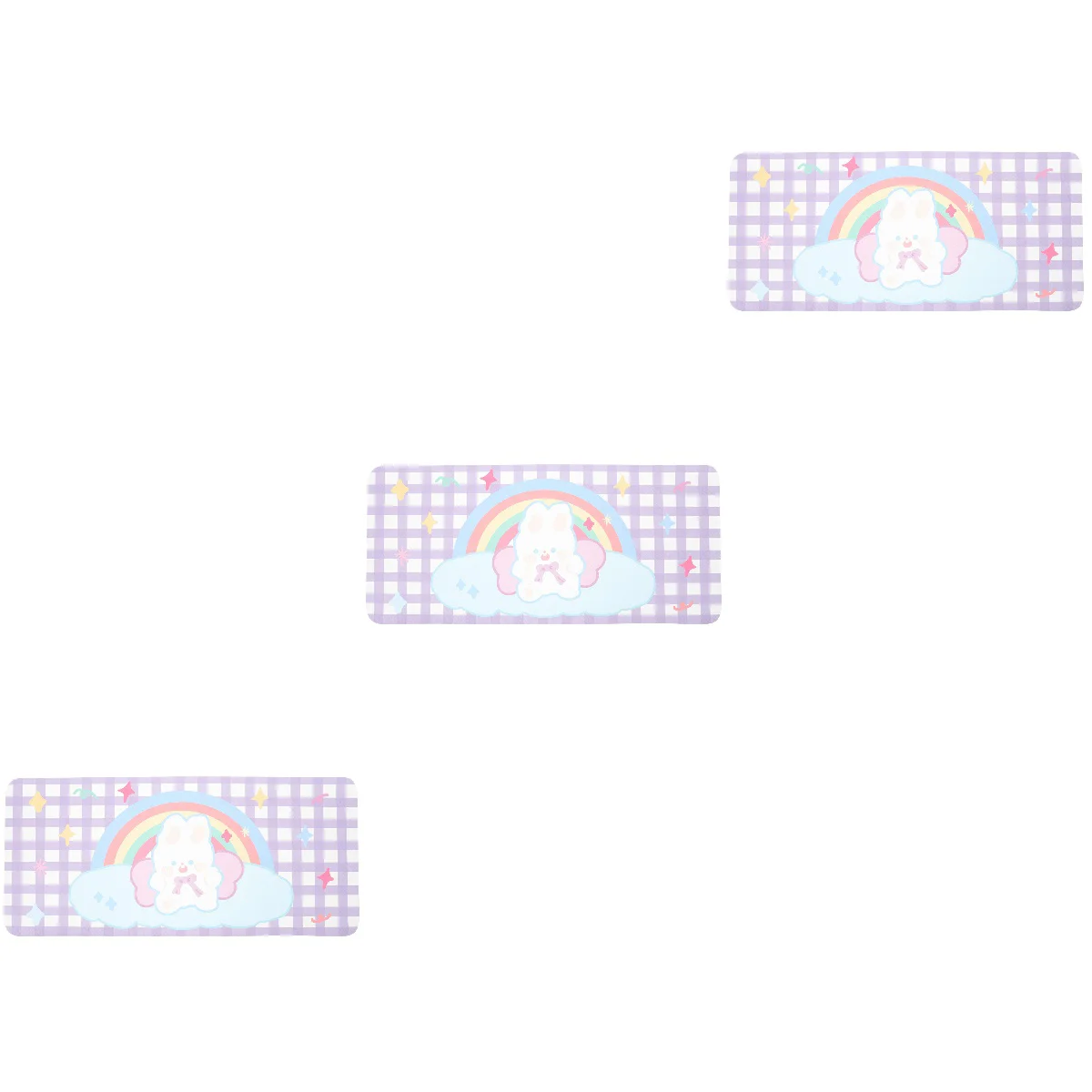 

3pcs Computer Laptop Mat Cartoon Desktop Mat Decoration Kawaii Pad