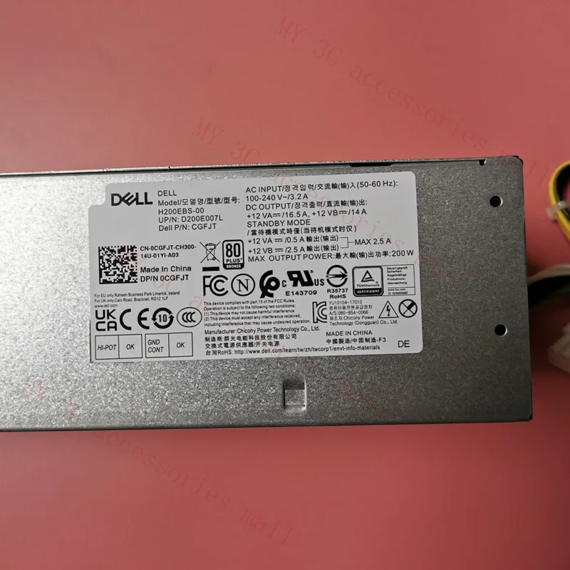 H200EBS-00/H260EBM-00 для Dell 3050 3070 5060 5070 7070 Блок питания 200 Вт/260 Вт