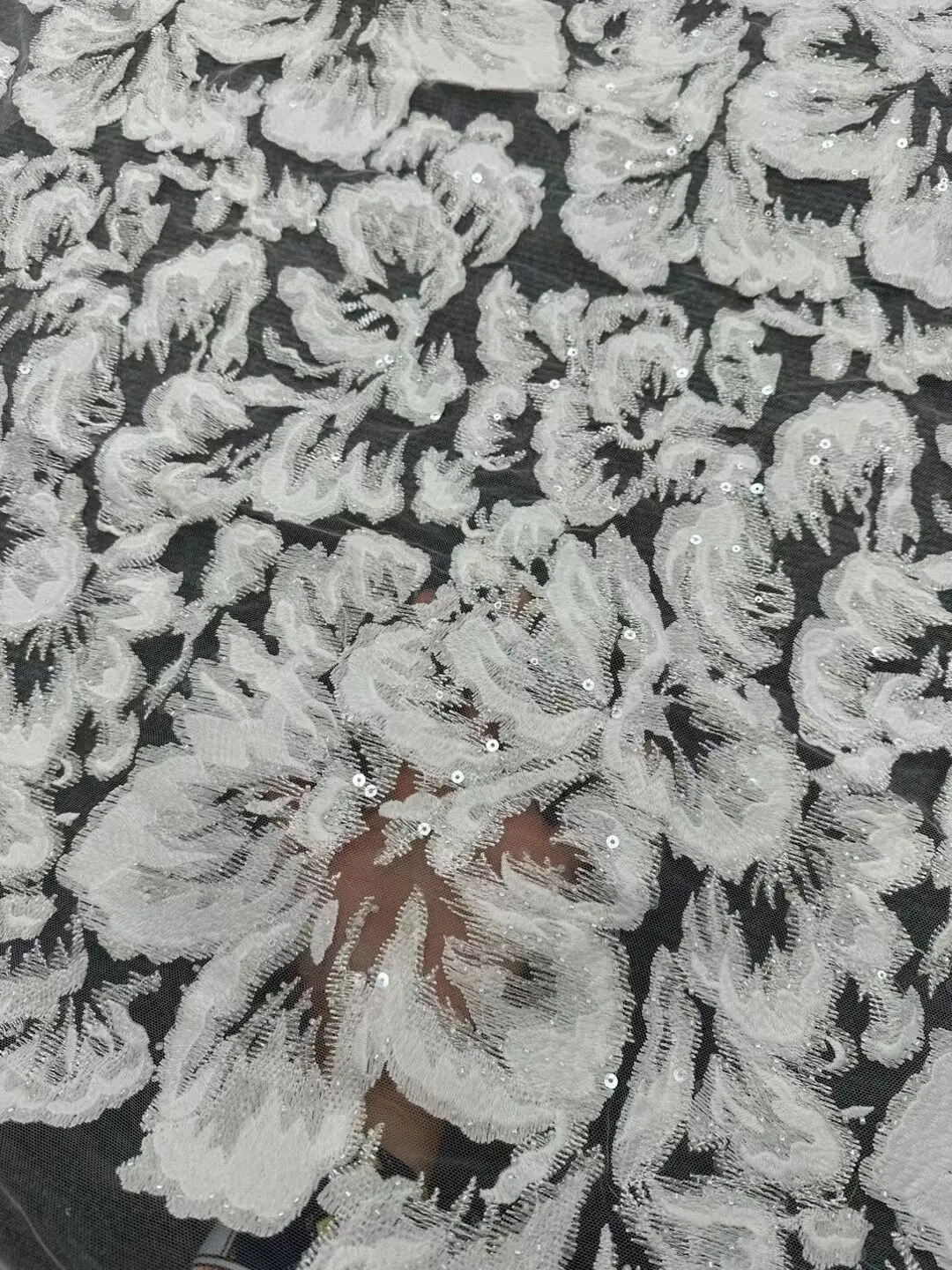 

Красивая свадебная дизайнерская ткань с бисером, искусственная вышивка, французский тюль, сетка, кружево, блестки, Нигерия, ткань для вечернего материала