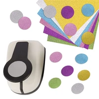 91625mm round plastic hole embossing device creative childrens educational hole punch diy paper cutter craft supplies