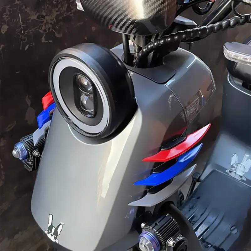 77HF 2PCS Мотоциклетные крылья передней стороны СПОЙЛЕР Аэродинамический комплект