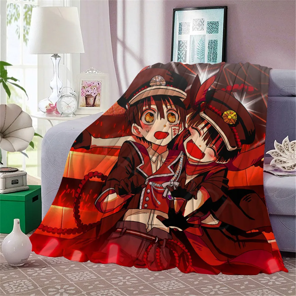 

Флисовое одеяло Hanako kun с аниме, теплое одеяло для спальни, покрывало на кровать, диван, постельное белье, дорожные фланелевые одеяла